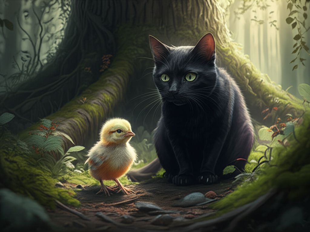 Криса the Cat and the Lost Little Chick